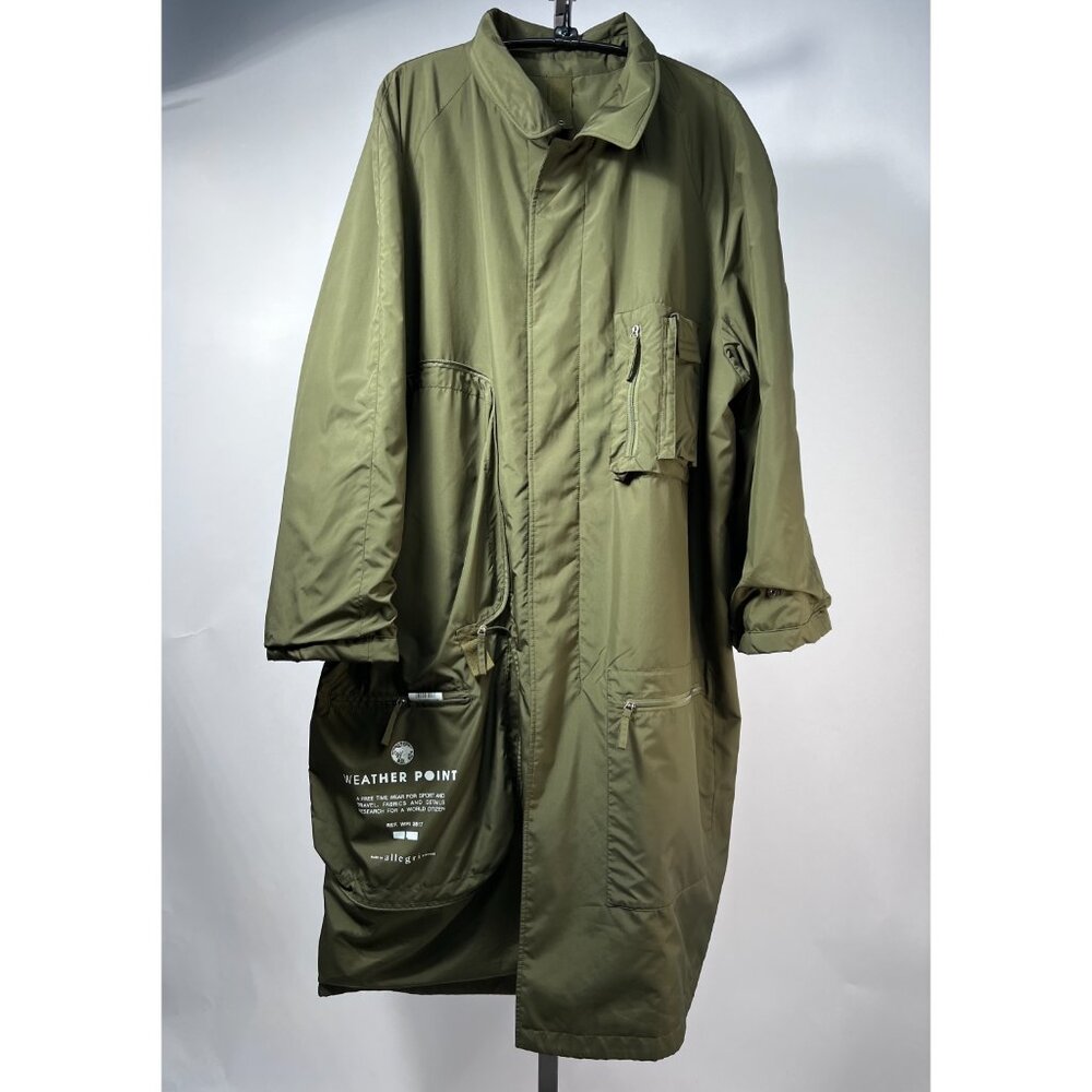 ALLEGRI Weather Point light long‎ jacket/converts in to a bag, Olive green Men L - Picture 3 of 6